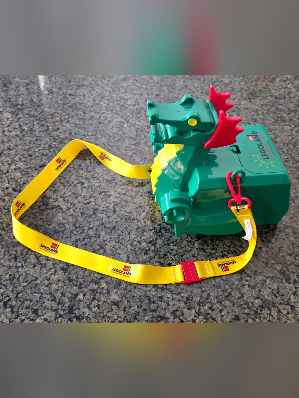 Legoland Dragon Popcorn Candy Bucket California Resort Souvenir Strap Lego Rare